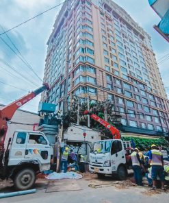 Giá trạm biến áp 400kVA kiểu trụ thép | QuangAnhcons