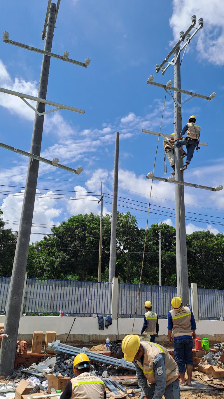 Construction manager at site.