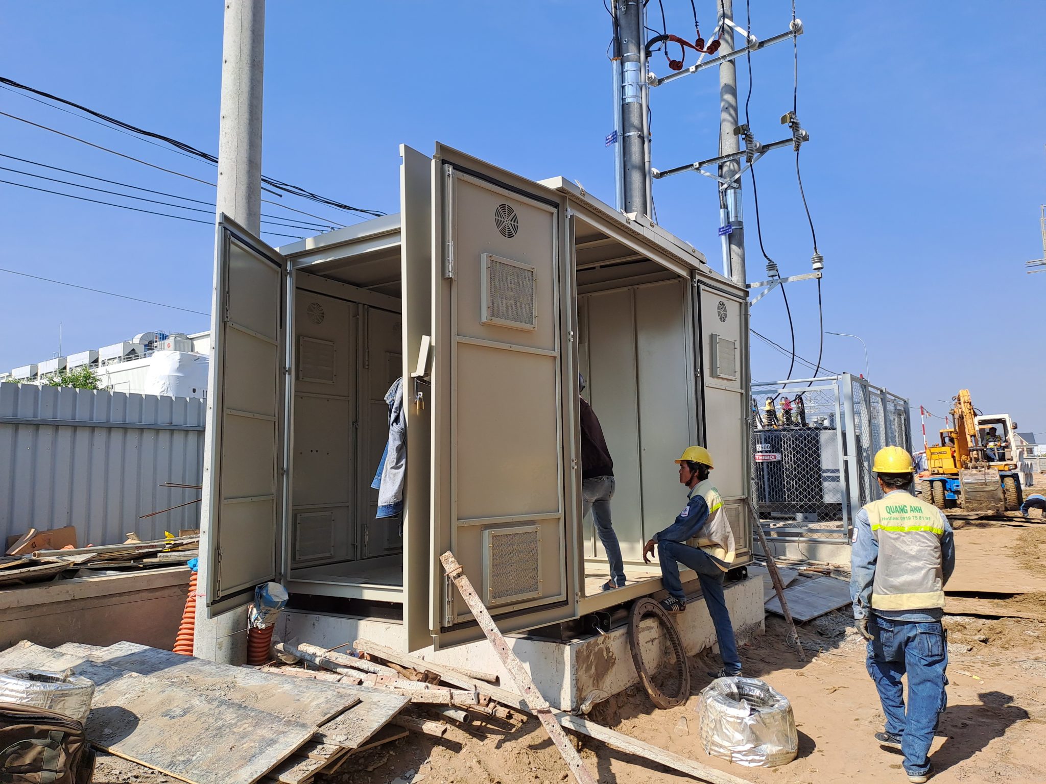 Thi công trạm biến áp 35kV Quá trình cải tạo trạm biến áp 35kV