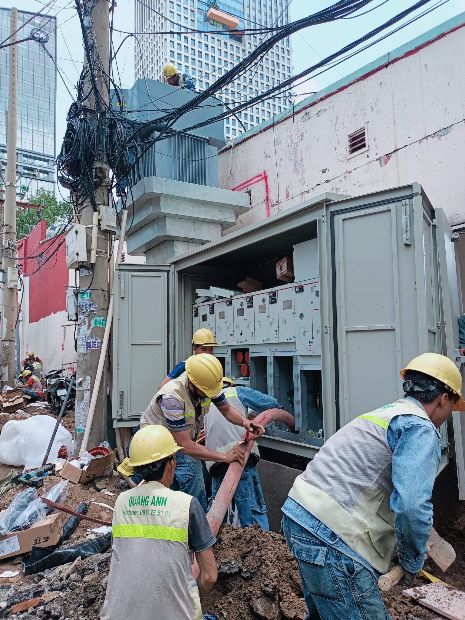 Nhà thầu năng lượng mặt trời QuangAnhcons. Công trình điện mặt trời của QuangAnhcons.