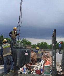 Trạm biến áp đặt nền 2×2500 kVA công trình RVN Fibers do QuangAnhcons triển khai
